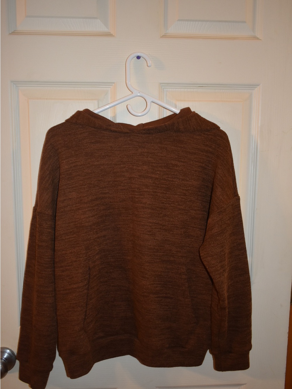 Cozy Brown Pullover Hoodie Sweater & Cargo set